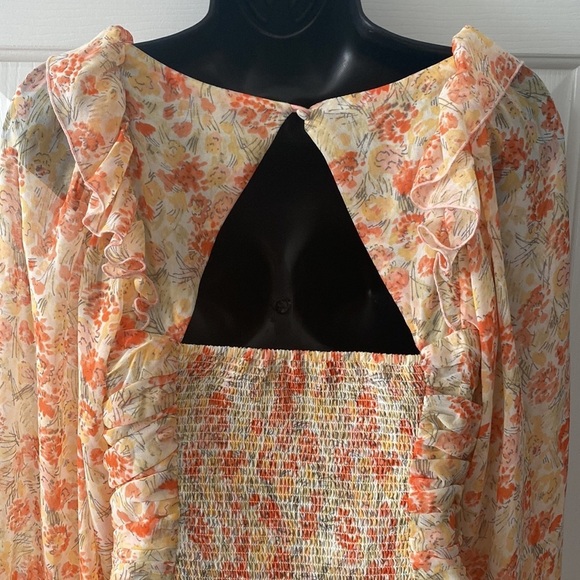 Free People Mabel Print Spring Combo Top Size X-Small - Picture 7 of 10